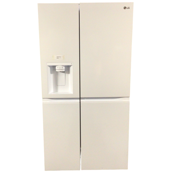 White LG Side By Side Refrigerator