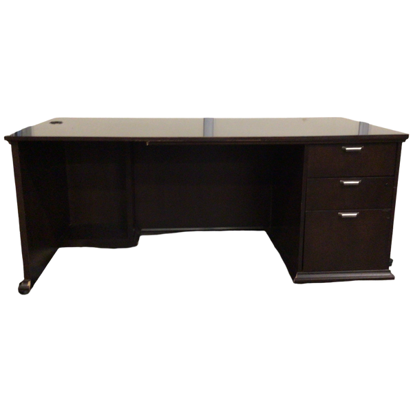 Three Drawer Solid Desk
