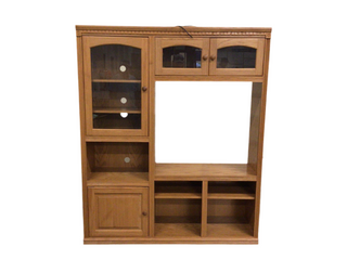Oak entertainment cabinet