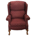 Burgundy Reclining Arm Chair