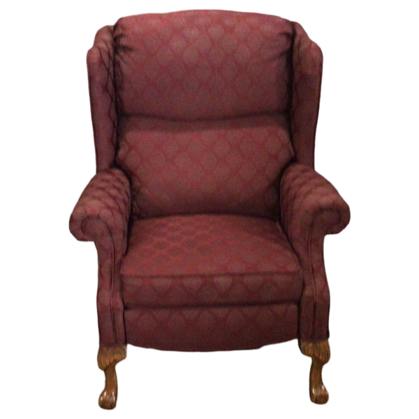 Burgundy Reclining Arm Chair