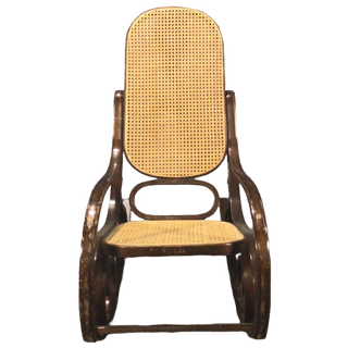 Wicker Back Rocking Chair