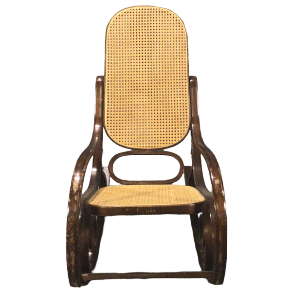 Wicker Back Rocking Chair