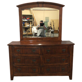 Six Drawer Klaussner Dresser With Mirror