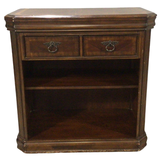 Two Drawer Mahogany Stand