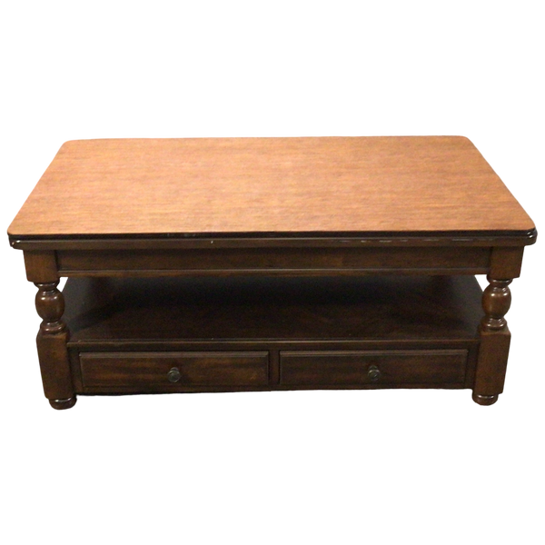 Two Drawer Rising Coffee Table