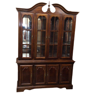 Four Door Cherry China Hutch