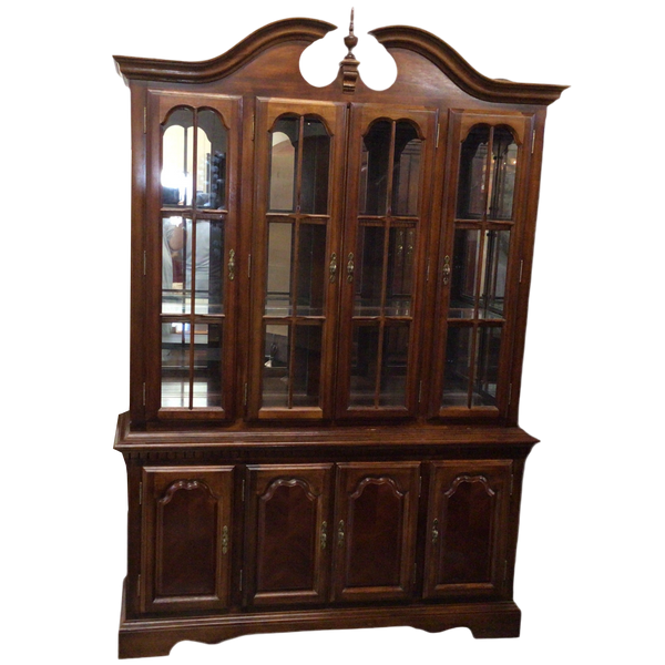 Four Door Cherry China Hutch