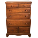 Aged Walnut Chest Of Drawers