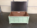 Mint colored cedar chest