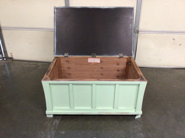 Mint colored cedar chest