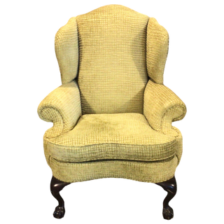 Gold Wingback Chair