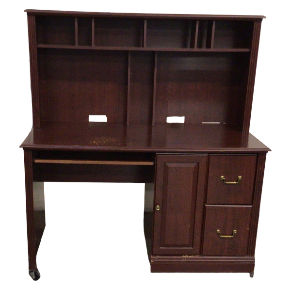 Cherry Desk With Hutch