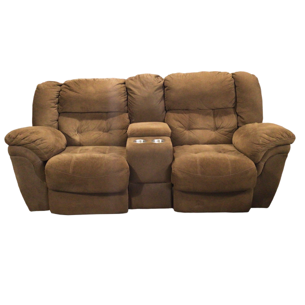 Brown Reclining Loveseat Sofa