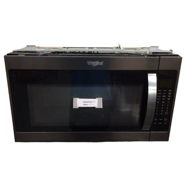 Black Whirlpool Over Stove Microwave