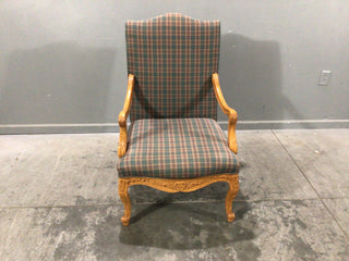 Plaid Colored Armchair