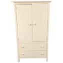 White Two Drawer Tv Cabinet