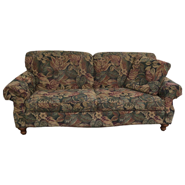Floral Pattern Two Cushion Sofa