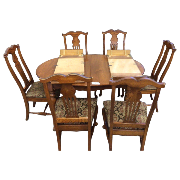 Oak Dining Table Set