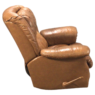 Brown Leather Rocking Recliner