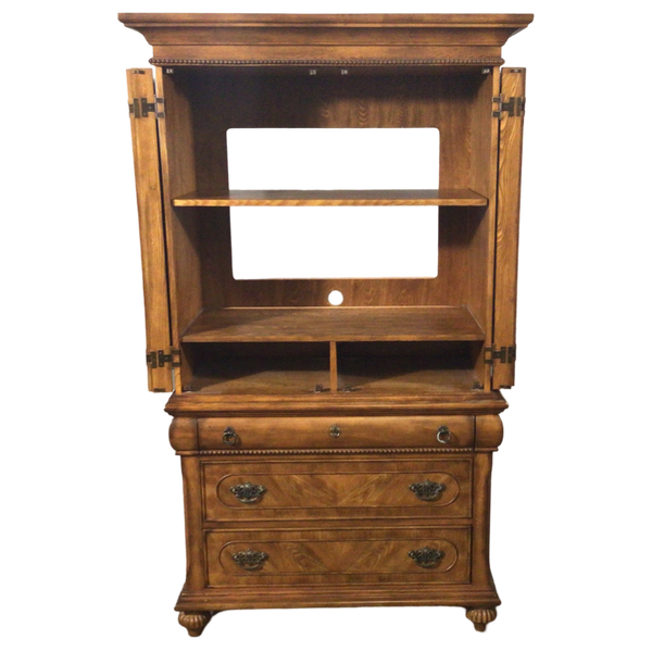 Three Drawer Wood Armoire