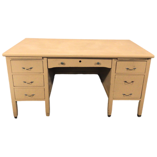 Peach Colored Wooden Desk