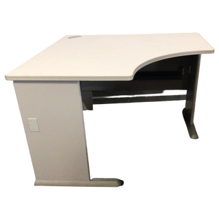 Gray Half Corner Desk