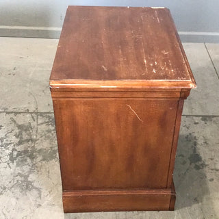 Brown and Black Nightstand