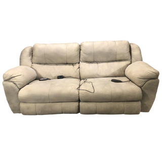 Beige Electric Reclining Massage Sofa