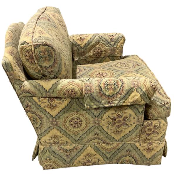 Skirted Floral Pattern Chair