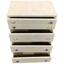 Child’s White Four Drawer Chest