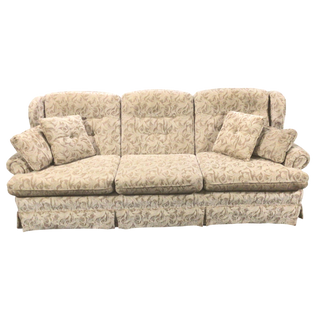 Cream Colored Pattern Sofa