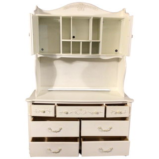 Young America White Chest With Hutch