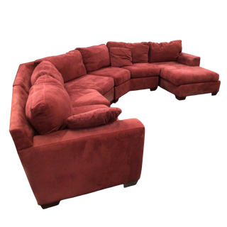 Red Four Piece Sectional