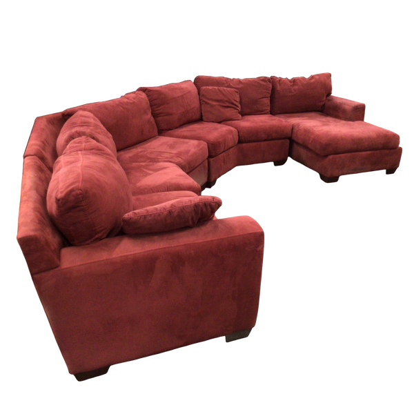 Red Four Piece Sectional