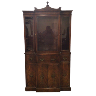 Antique China Cabinet With Secretary Desk