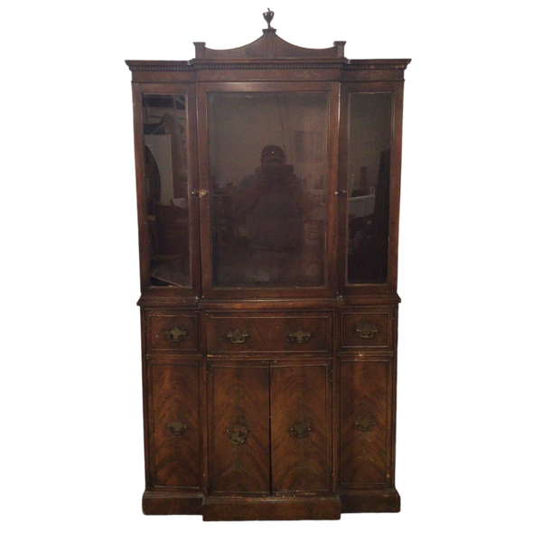 Antique China Cabinet With Secretary Desk