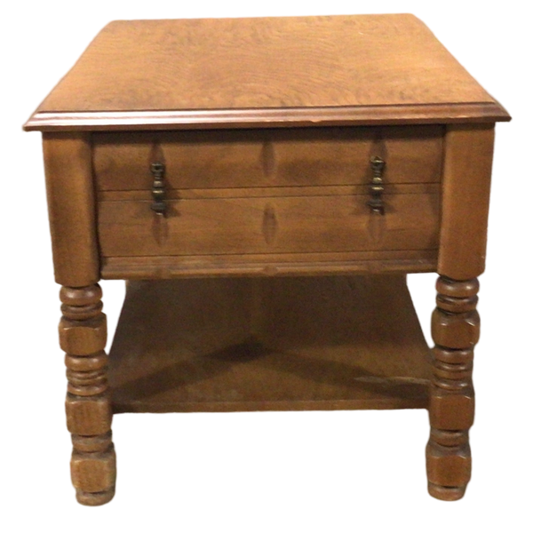 Single Drawer Maple End Table