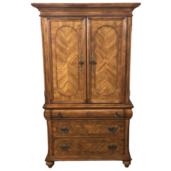 Three Drawer Wood Armoire