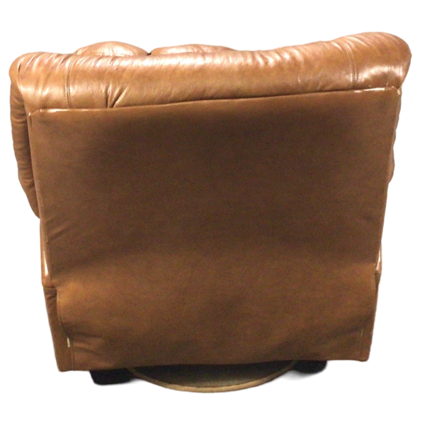 Brown Leather Rocking Recliner