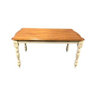 Brown and Cream Dining Table