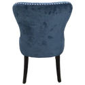 Blue Suede Accent Chair