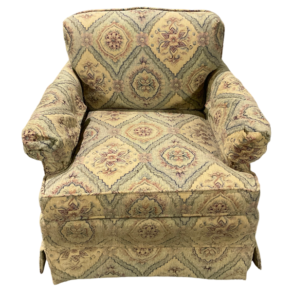 Skirted Floral Pattern Chair