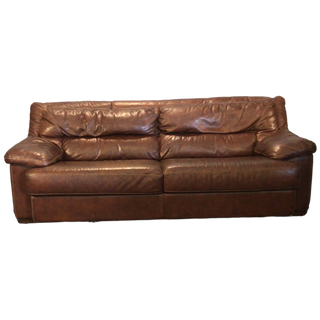 Brown Leather Sofa