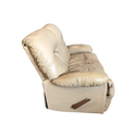 Tan Leather Reclining Loveseat